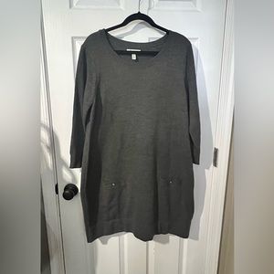 GH Bass & Company Gray Sweater Dress, size XL